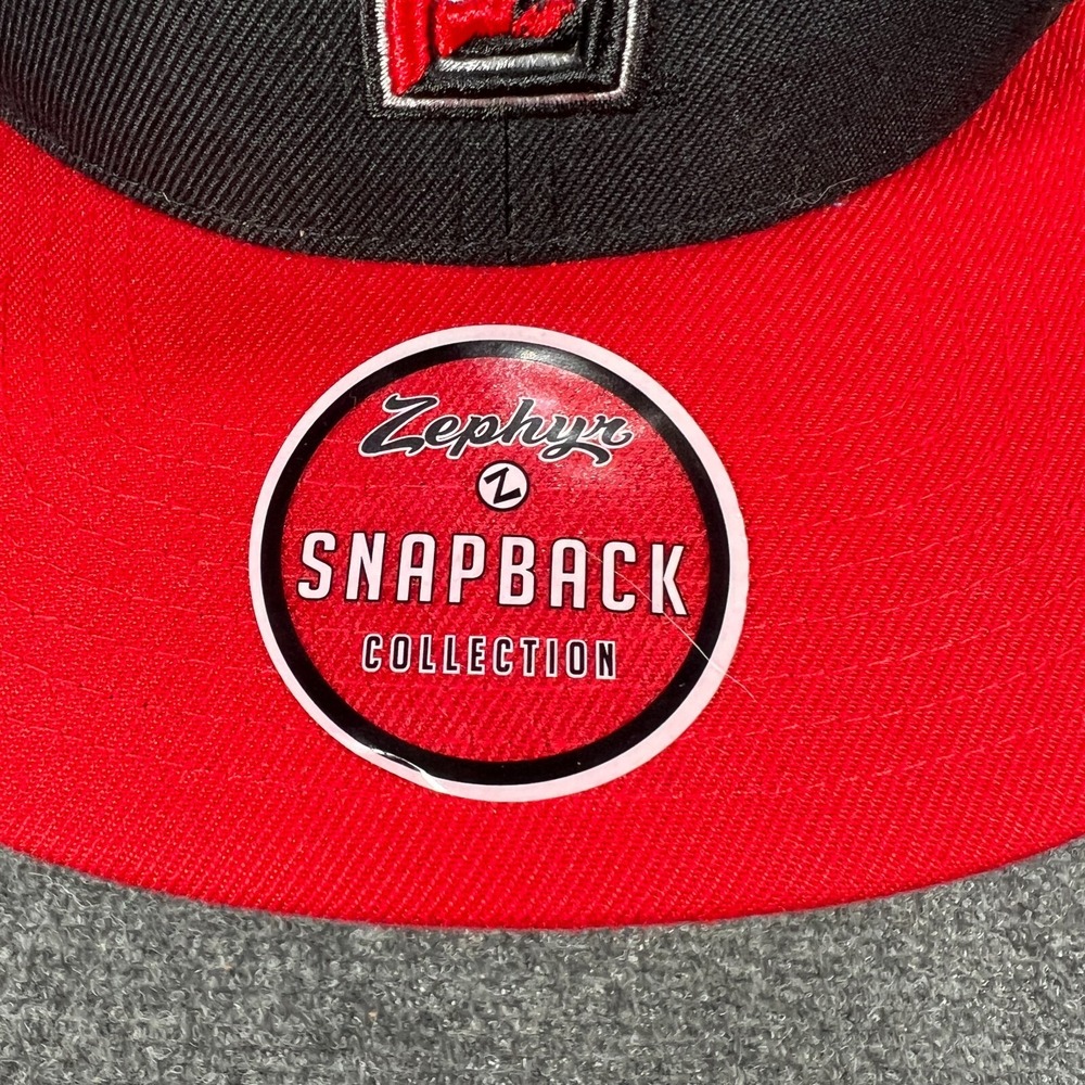 Texas Tech Red Raiders Cap Hat Snap Back Black Zephyer New with Tags NWT Big 12 - Picture 10 of 14